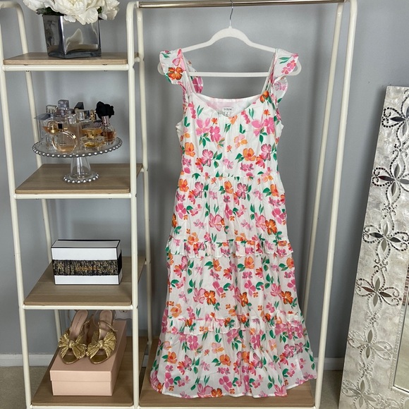 J.Crew Factory Floral Midi Dress - Picture 3 of 6